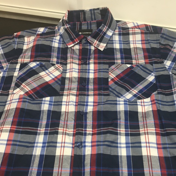 Akademiks 2XL Casual Plaid Short Sleeve Shirt - Picture 7 of 10
